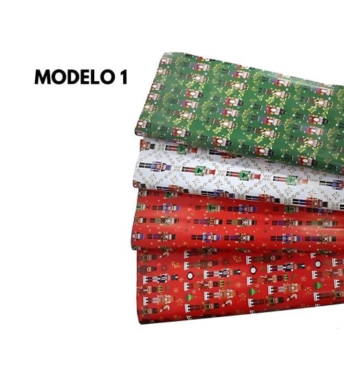 Papel de Regalo Navideño con Cascanueces