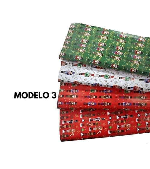 Papel de Regalo Navideño con Cascanueces