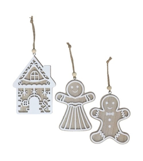 Colgante de Galletas de Madera para Árbol