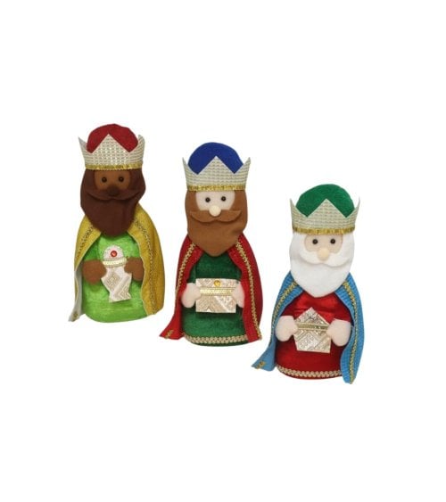 Figura de Rey Mago de Tela