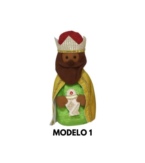 Figura de Rey Mago de Tela