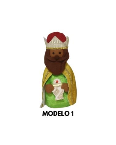 Figura de Rey Mago de Tela