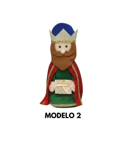 Figura de Rey Mago de Tela