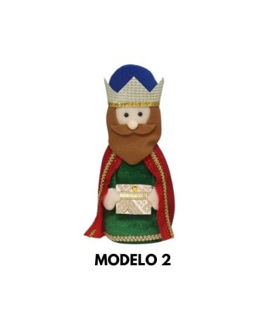 Figura de Rey Mago de Tela