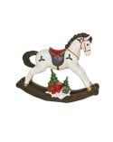 Figura Navideña de Caballo Balancín Clásico