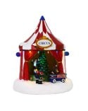 Escena Navideña de Circo con LED y Movimiento