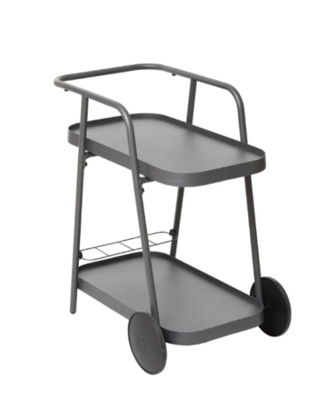 Carrito de Cocina de Aluminio con Bandeja Móvil y Almacenaje