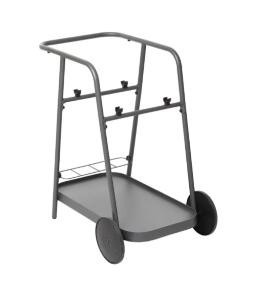 Carrito de Cocina de Aluminio con Bandeja Móvil y Almacenaje
