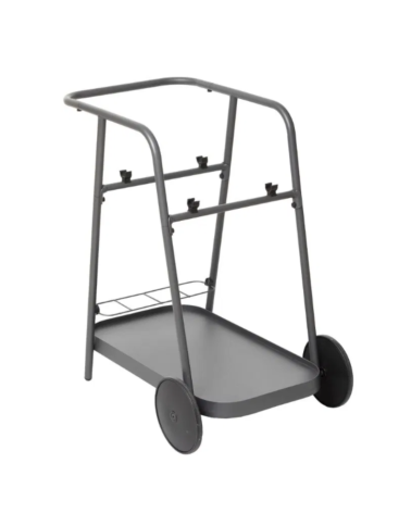 Carrito de Cocina de Aluminio con Bandeja Móvil y Almacenaje