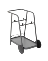 Carrito de Cocina de Aluminio con Bandeja Móvil y Almacenaje