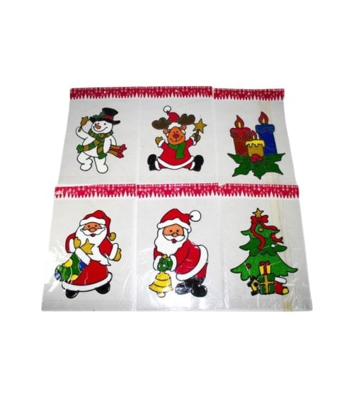 Pegatinas Navideñas de Gel para Ventana