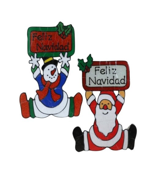 Pegatina para Ventana de Feliz Navidad