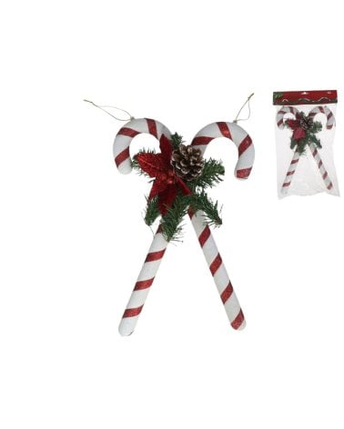 Colgante Bastón de Caramelo Navideño para Árbol