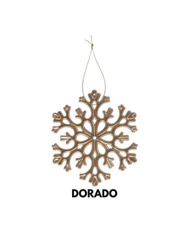 Colgante de Copo de Nieve Metalizado para Árbol