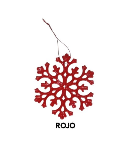 Colgante de Copo de Nieve Metalizado para Árbol