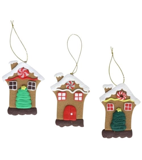 Colgante de Casa de Jengibre para Árbol