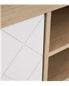 Mueble de TV Nórdico con Dos Puertas con Rombos