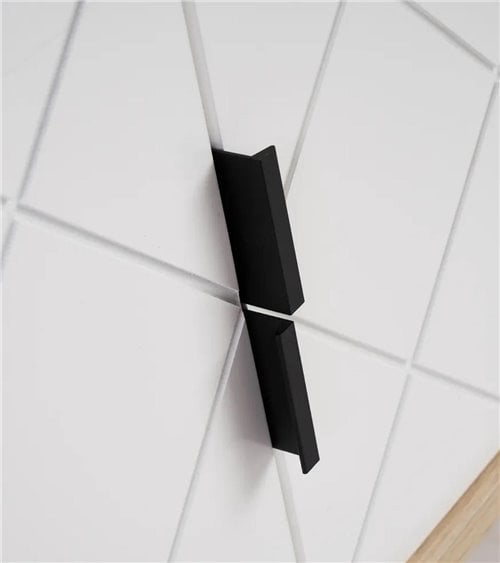 Mueble de TV Nórdico con Dos Puertas con Rombos