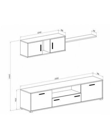 Composición de Salón Tres Piezas Dimas