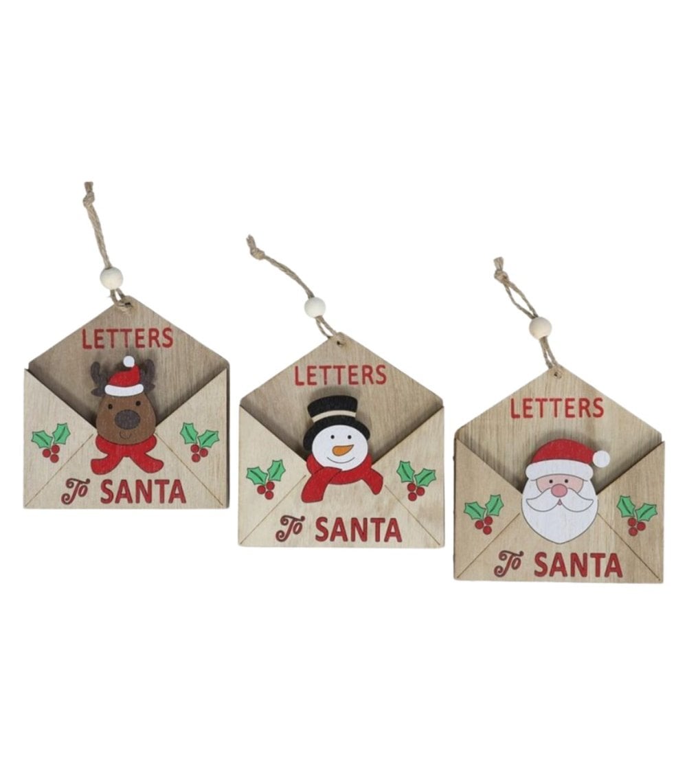 Colgante de Sobre de Carta a Santa para Árbol