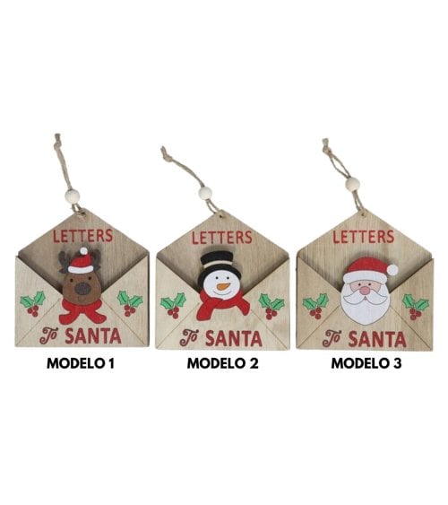 Colgante de Sobre de Carta a Santa para Árbol