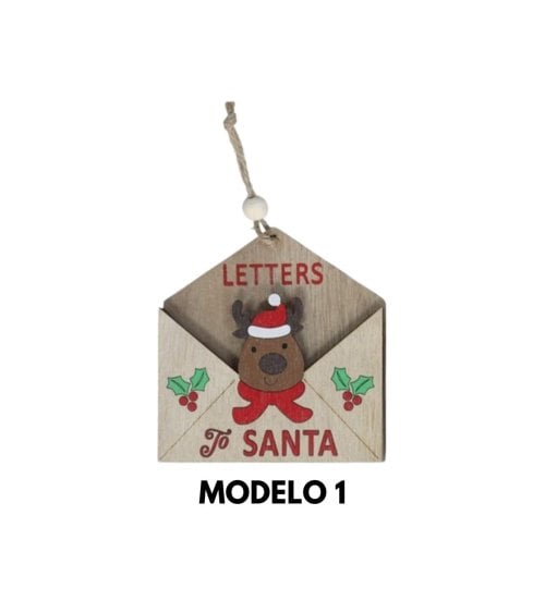 Colgante de Sobre de Carta a Santa para Árbol