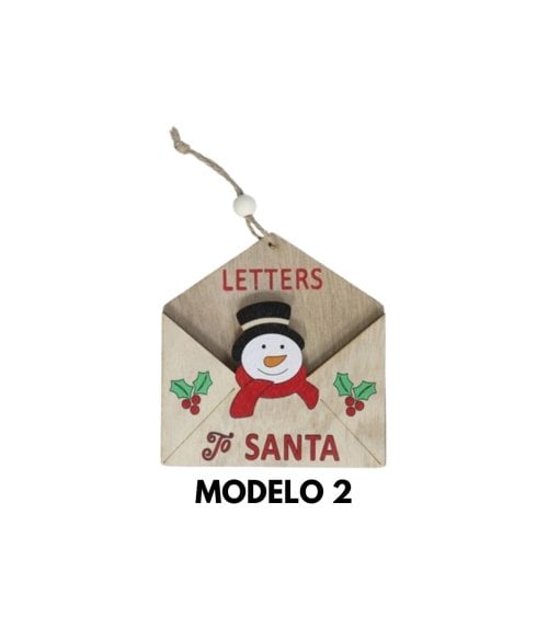 Colgante de Sobre de Carta a Santa para Árbol