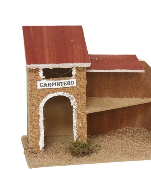 Casa de Carpintero para Belén de Corcho