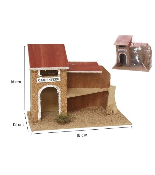 Casa de Carpintero para Belén de Corcho