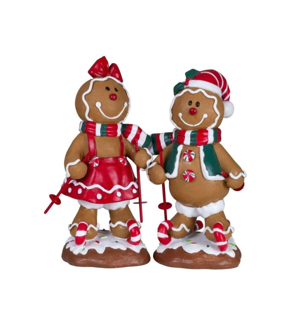 Figura de Muñeco de Jengibre Esquí