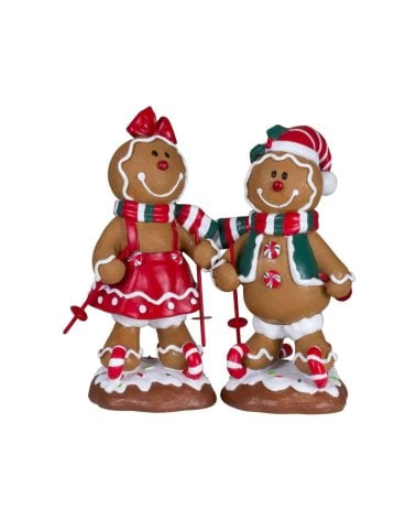 Figura de Muñeco de Jengibre Esquí