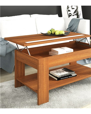 Mesa de Centro con Tablero Elevable con Cristal Agueda