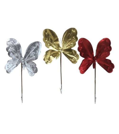 Mariposa Brillante para Árbol con Clip