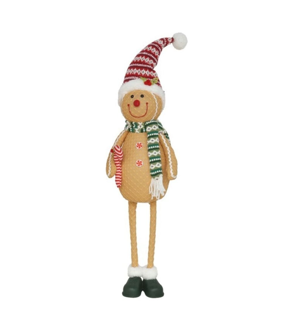 Muñeco de Jengibre de Pie para Decoración Navideña