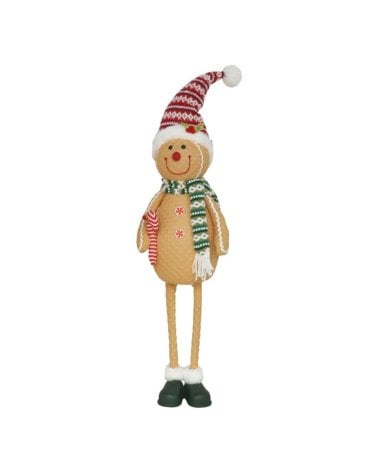 Muñeco de Jengibre de Pie para Decoración Navideña