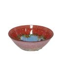 Bol de Cristal Rojo Navideño