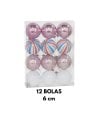 Set de Bolas Circus Rosa para Árbol