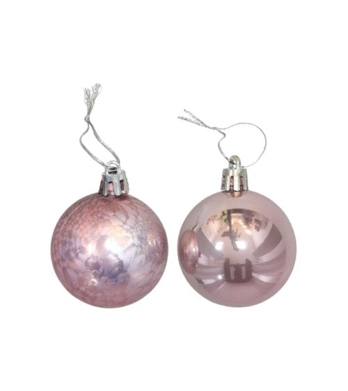 Set de Bolas Draco Rosa para Árbol
