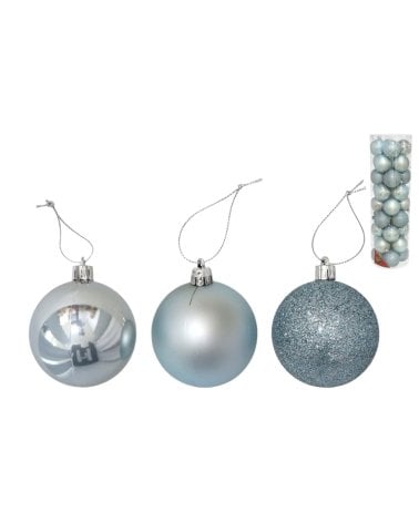 Set de 36 Bola Motley Unicolor para Árbol