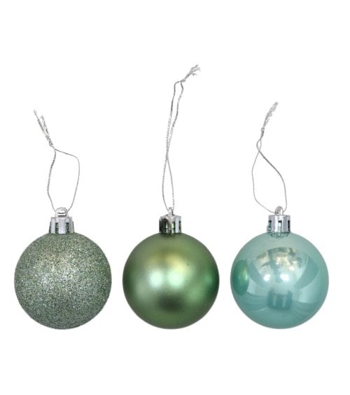 Set de 36 Bola Motley Unicolor para Árbol