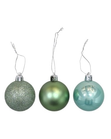 Set de 36 Bola Motley Unicolor para Árbol