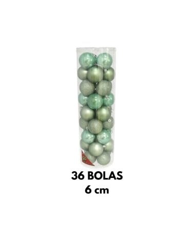 Set de 36 Bola Motley Unicolor para Árbol