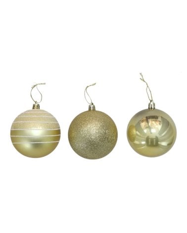 Set de 20 Bolas Brillantes con Diseño para Árbol