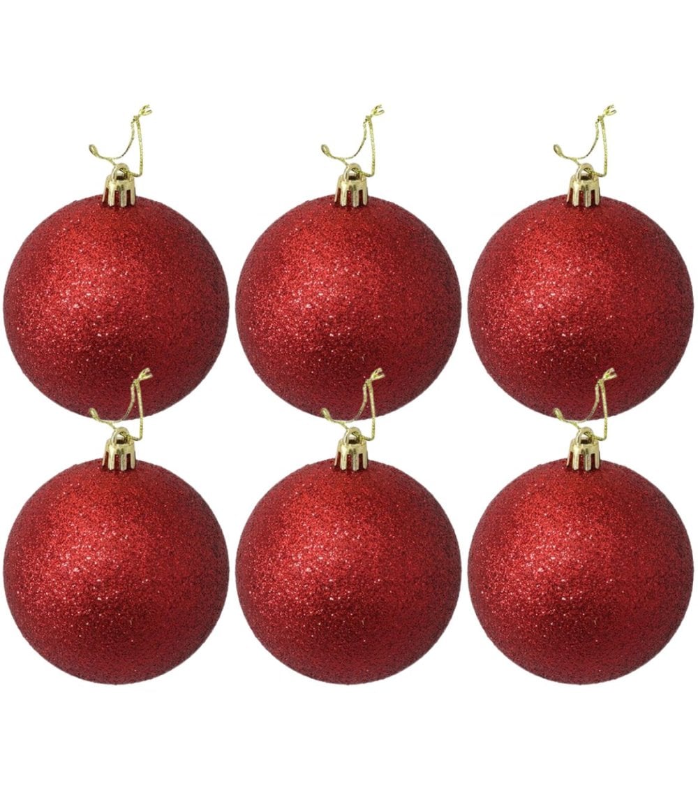 Set de Bolas con Purpurina para Árbol