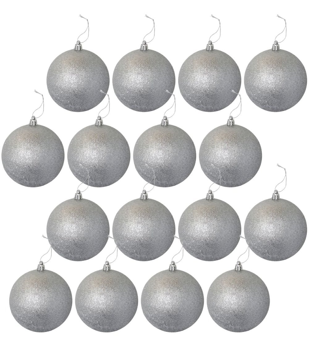 Set de Bolas con Purpurina para Árbol