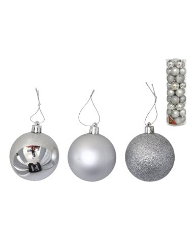 Set de Bolas Motley Unicolor para Árbol