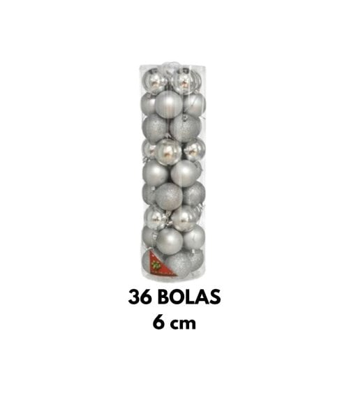 Set de Bolas Motley Unicolor para Árbol