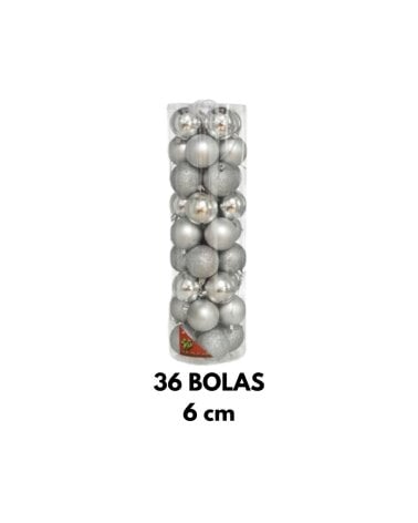 Set de Bolas Motley Unicolor para Árbol