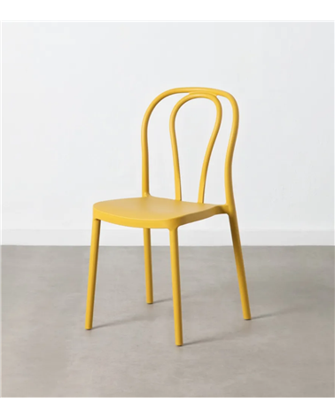 Silla de Comedor de Polipropileno de Colores 