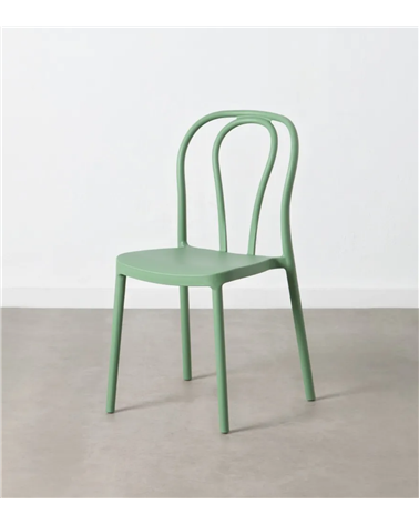 Silla de Comedor de Polipropileno de Colores 